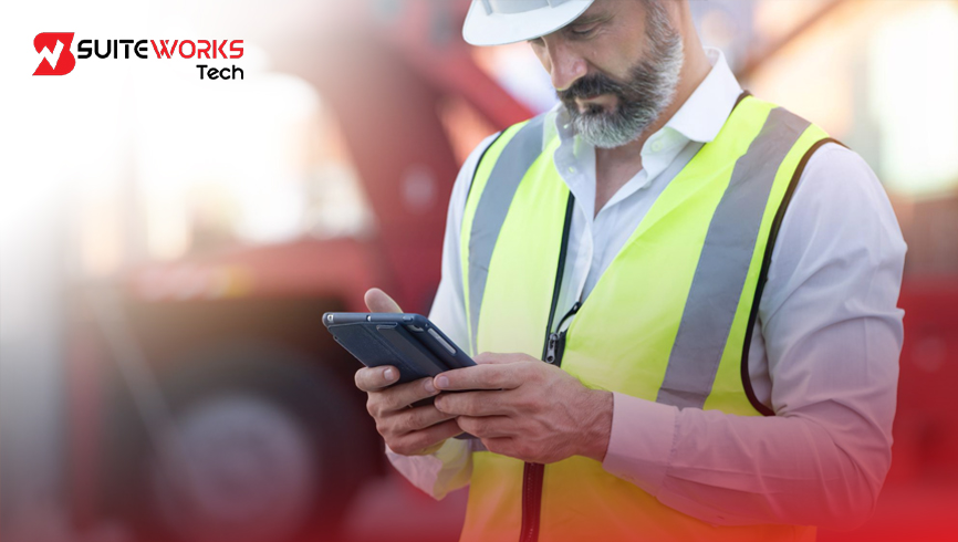 Technicians using Field Mobility NetSuite to manage jobs on the go