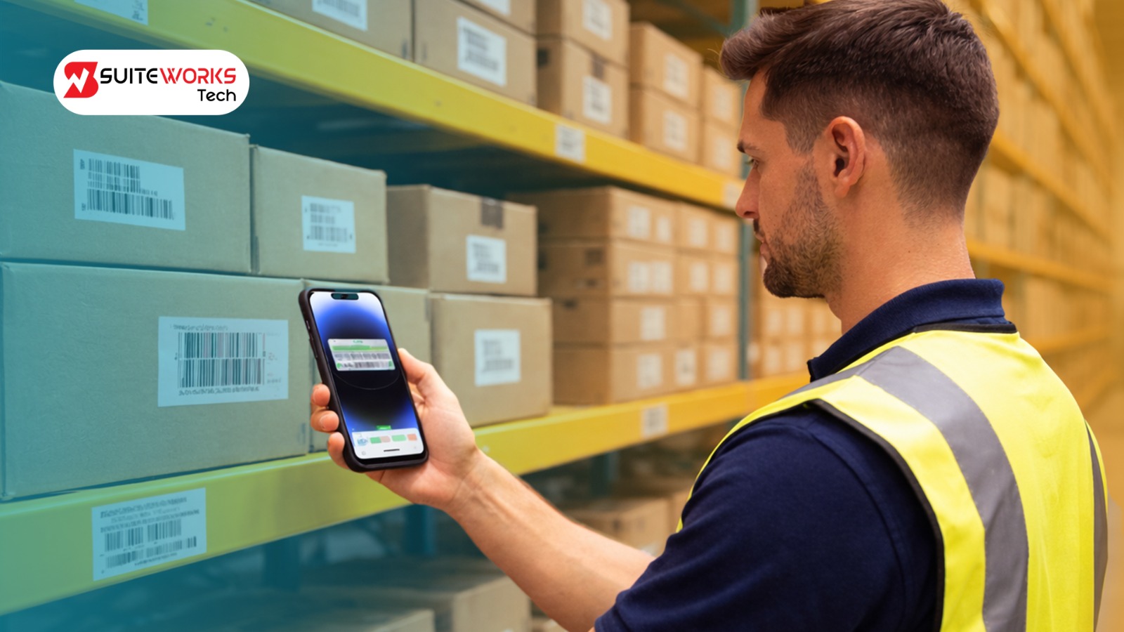 NetSuite WMS Mobile App by SuiteWorks Tech for warehouse automation and real-time inventory management