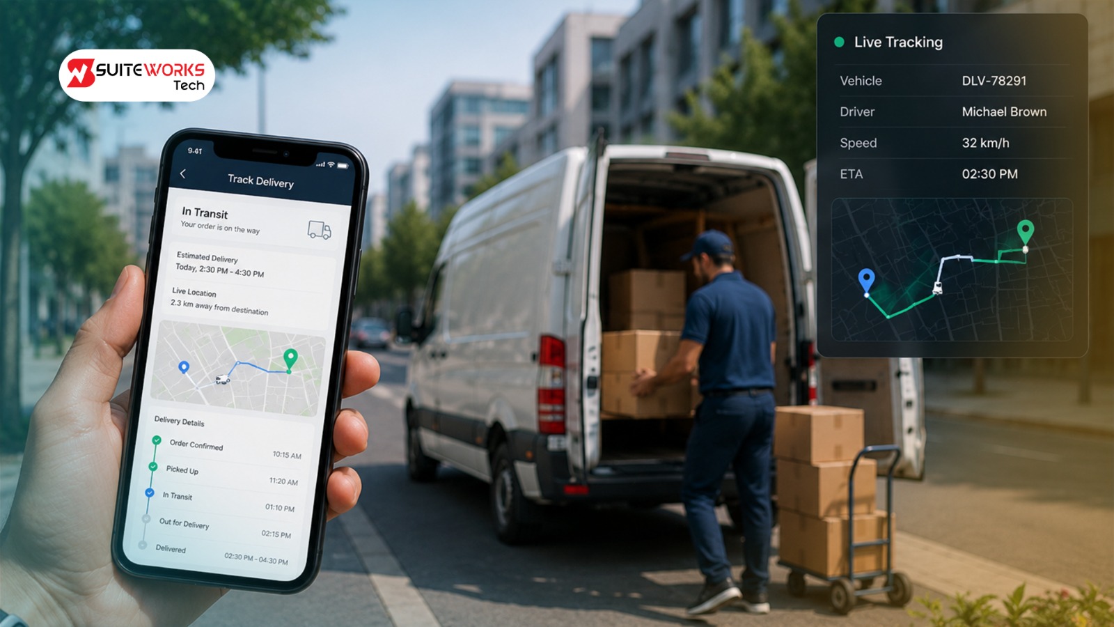 Delivery Routing NetSuite logistics dashboard