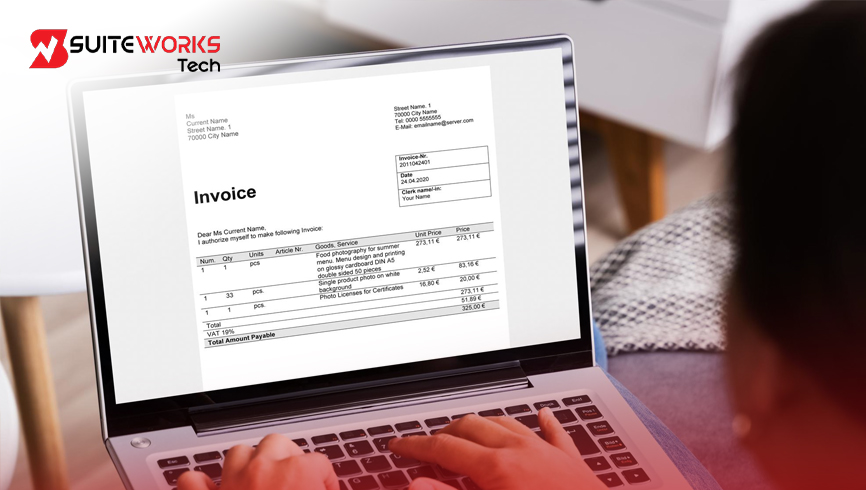 NetSuite Invoice Scanning using AI OCR Software by SuiteWorks Tech for automated invoice processing inside NetSuite