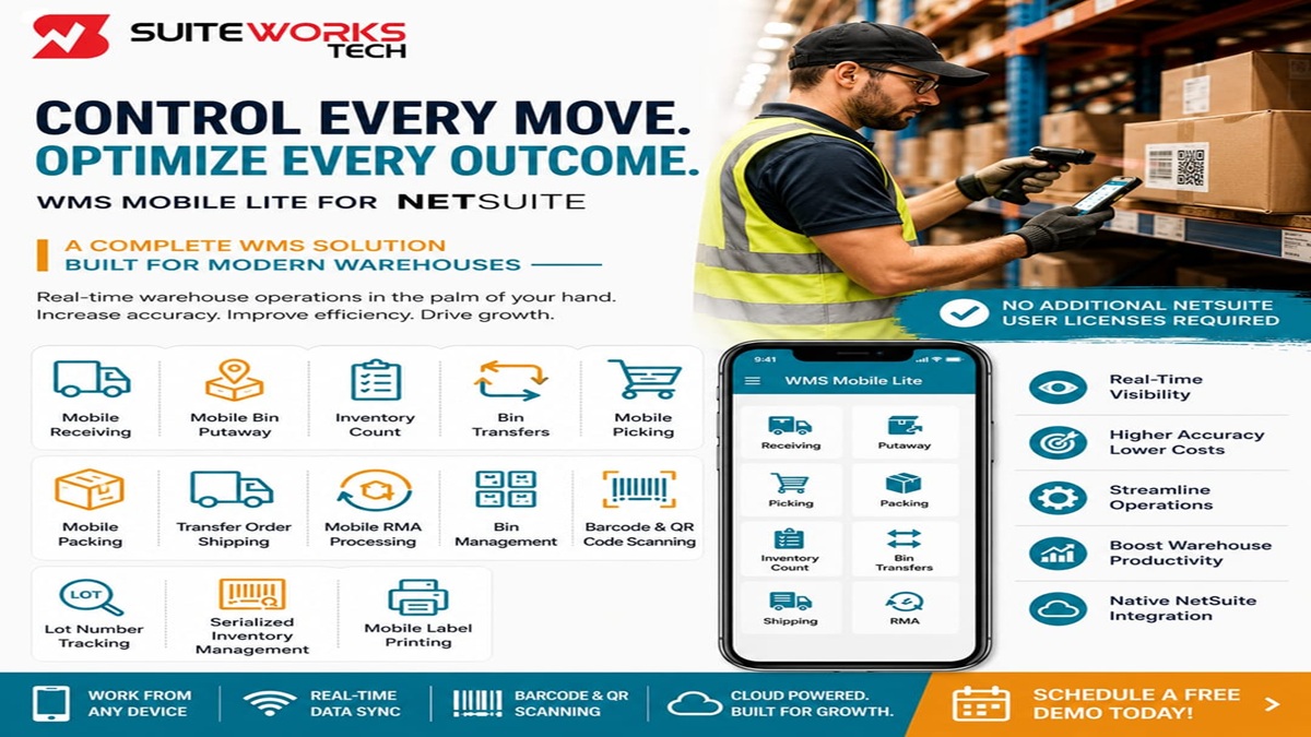 NetSuite Barcode Scanning for Real-Time Inventory Tracking