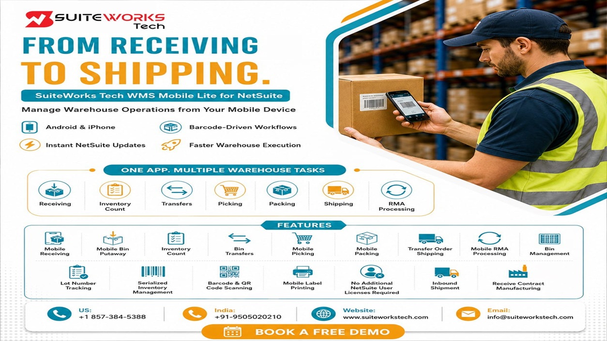 NetSuite Android App for WMS warehouse mobile operations