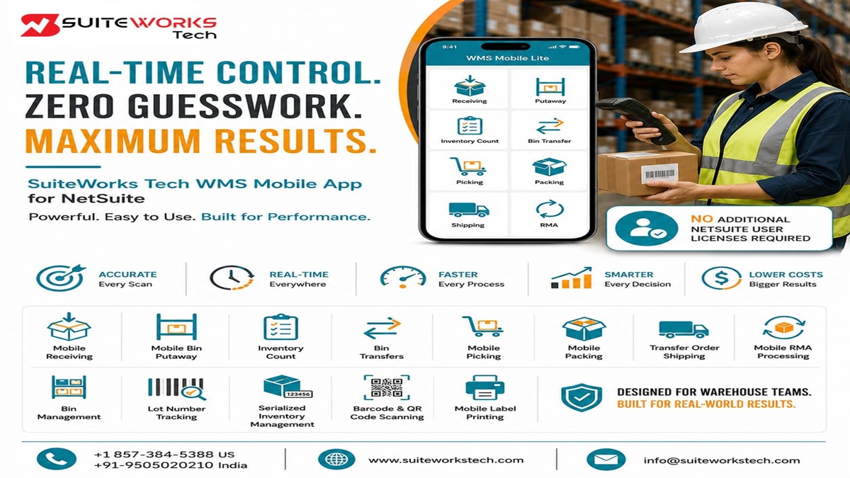 NetSuite Barcode Scanning for warehouse inventory management
