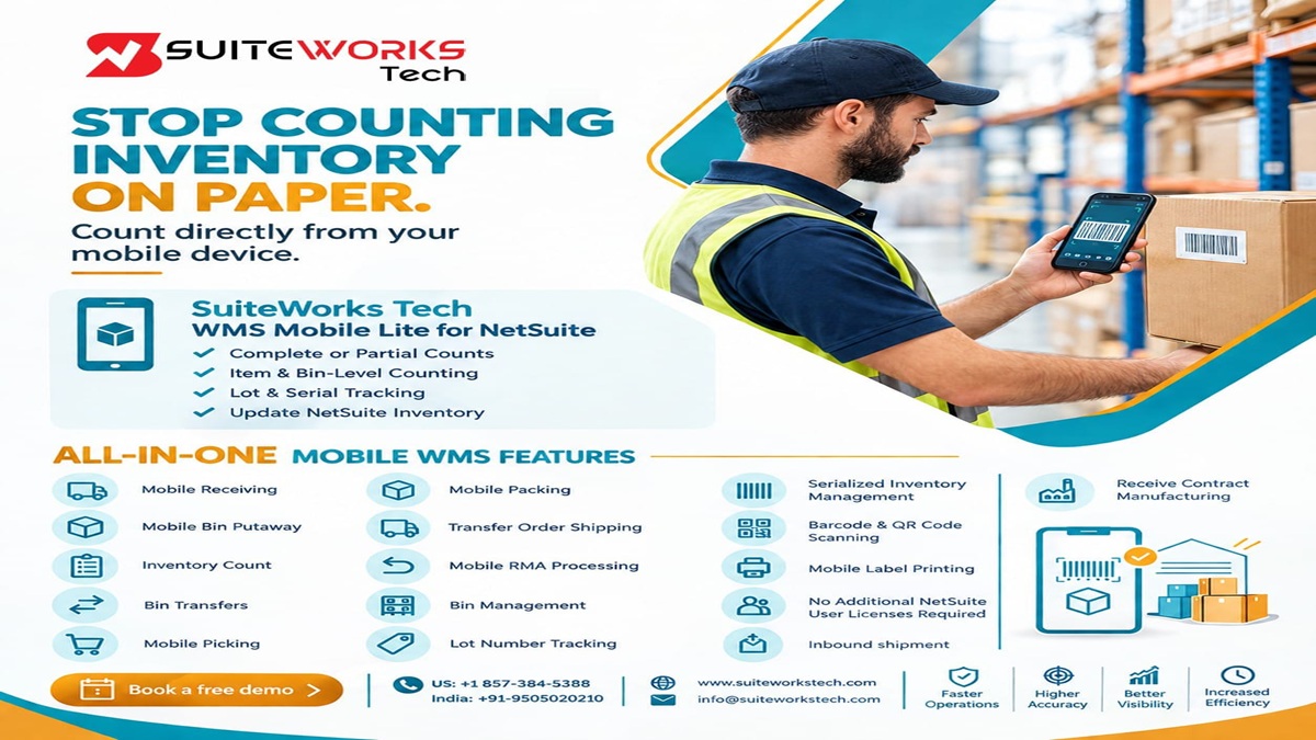 NetSuite Barcode Scanning for warehouse stock movement and tracking