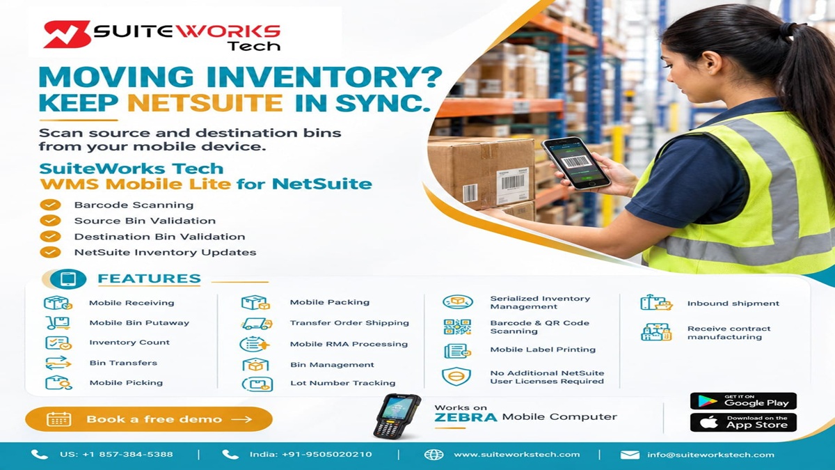 NetSuite Warehouse Management mobile app for warehouse operations