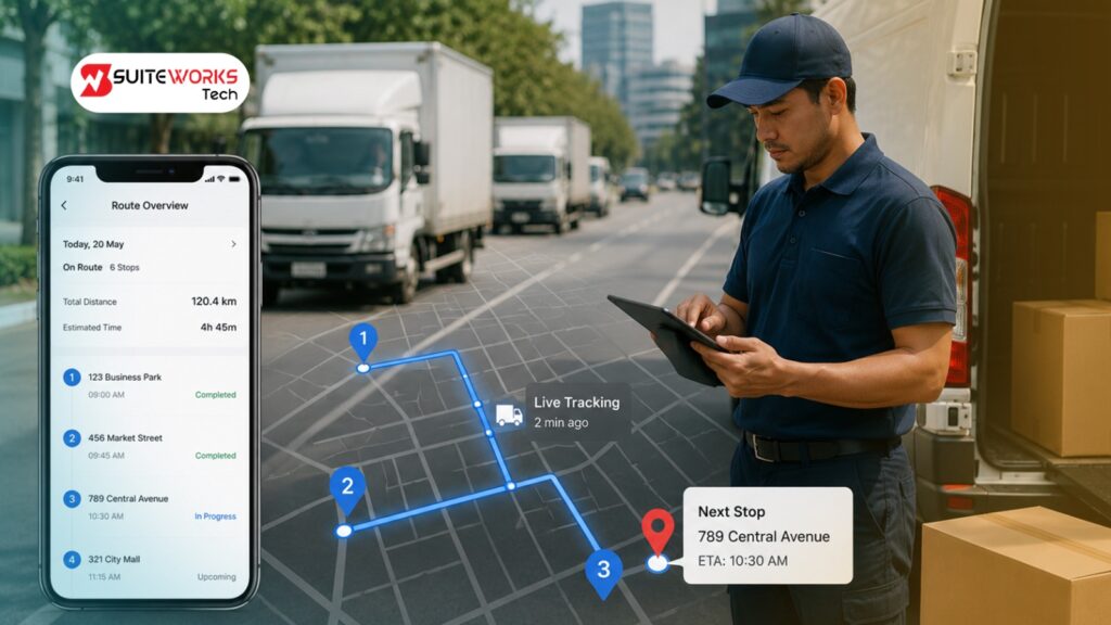 Delivery Routing NetSuite solution for route planning and proof of delivery